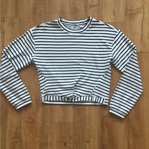 Designer Scotch & Soda trendy stripoed top - sz small